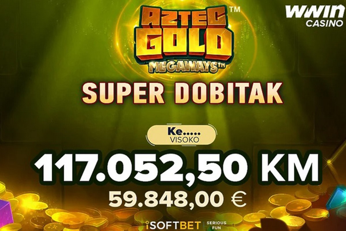 Serija dobitaka na WWin-u se nastavlja: Visočanin osvojio više od 117.000 KM na casinu