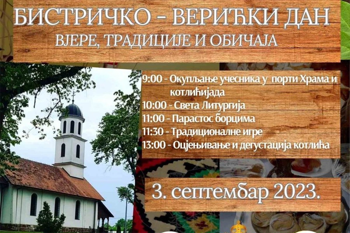 Bistričko-Verićki dani kao promocija vjere tradicije i običaja naroda Kozare