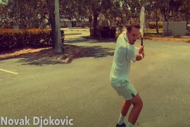 Sjajno: Pogledajte kako imitira Đokovića i druge tenisere (VIDEO)