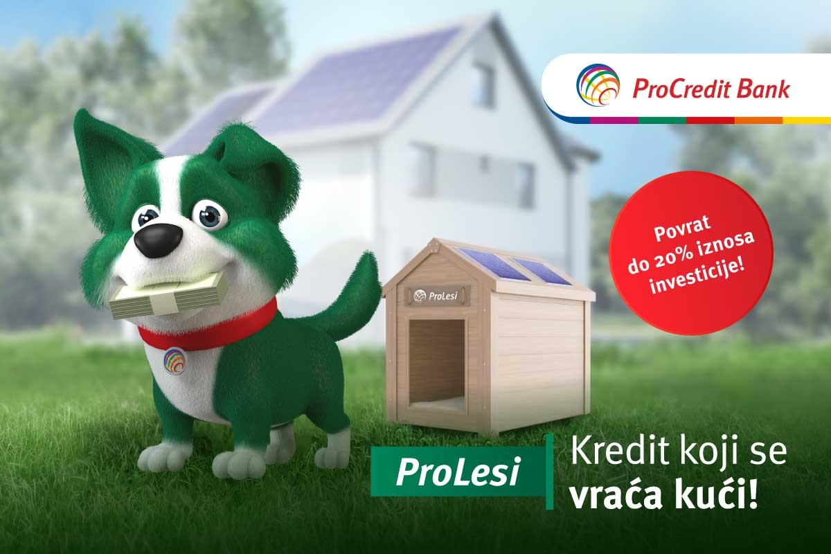 ProLesi i ProCredit Bank: energetska efikasnost doma je prioritet