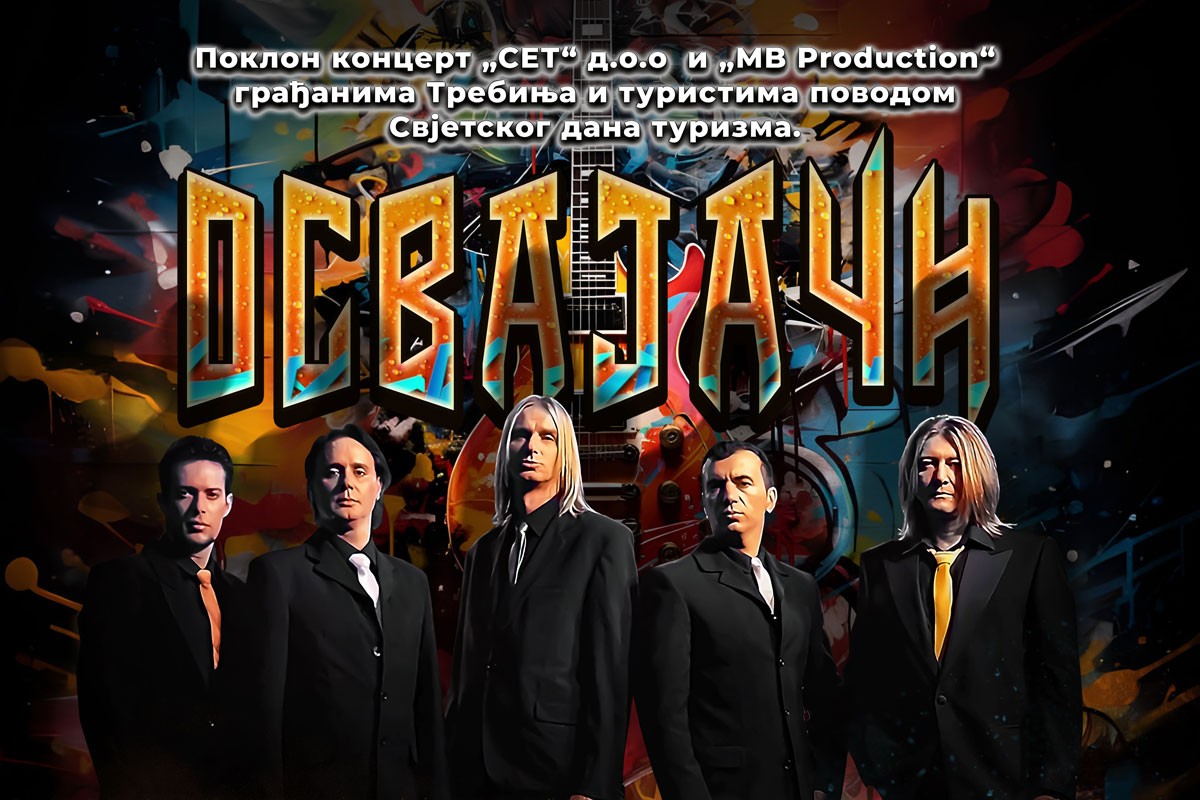 Koncert "Osvajača" 27. septembra u Trebinju