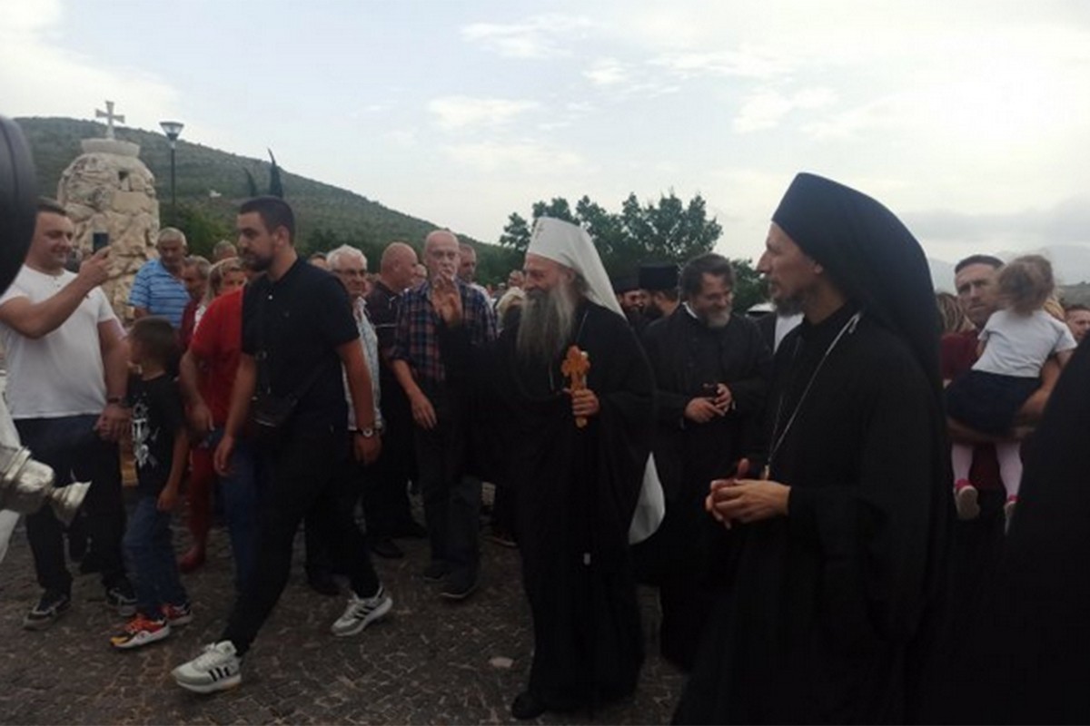 Patrijarh Porfirije u posjeti Prebilovcima