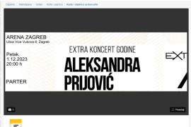 Nevjerovatan oglas: Karte za koncert Aleksandre Prijović prodaje za ...