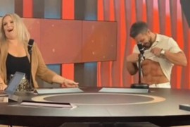 Saša Kovačević pokazao trbušnjake, voditeljka vrisnula: Tijelo mi ...