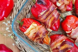 Zapečene paprike sa slaninom