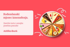 Zavrtite Addiko rođendansku tortu i dobijate specijalnu ponudu