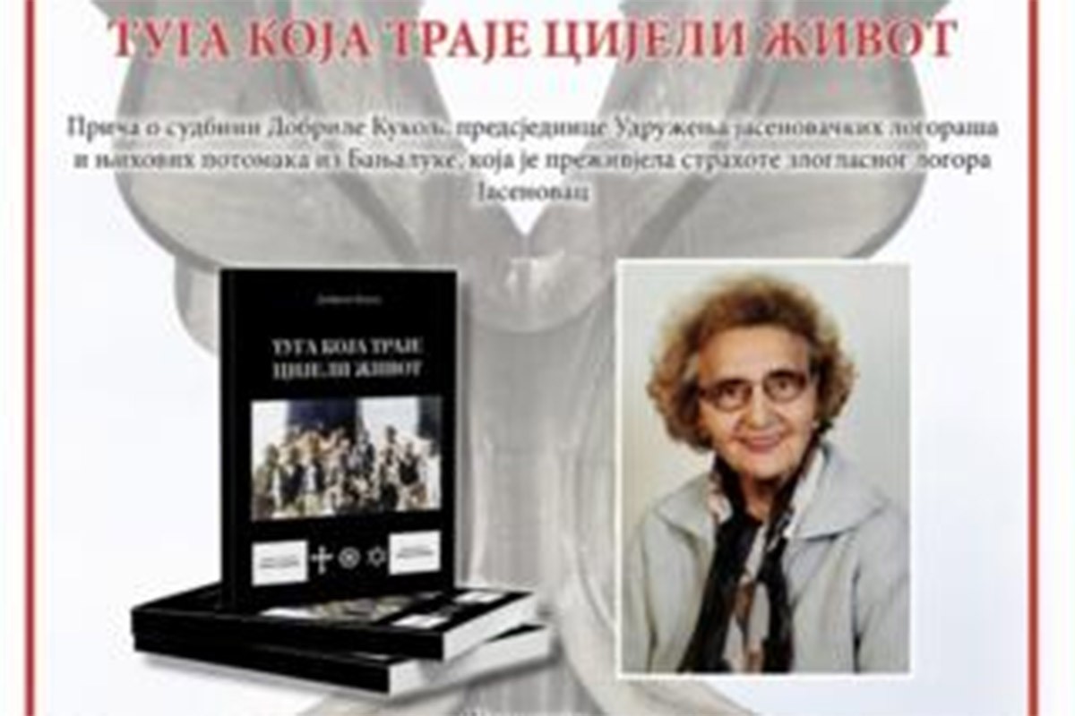 Promocija knjiga "Tuga koja traje cijeli život" Dobrile Kukolj u Prijedoru