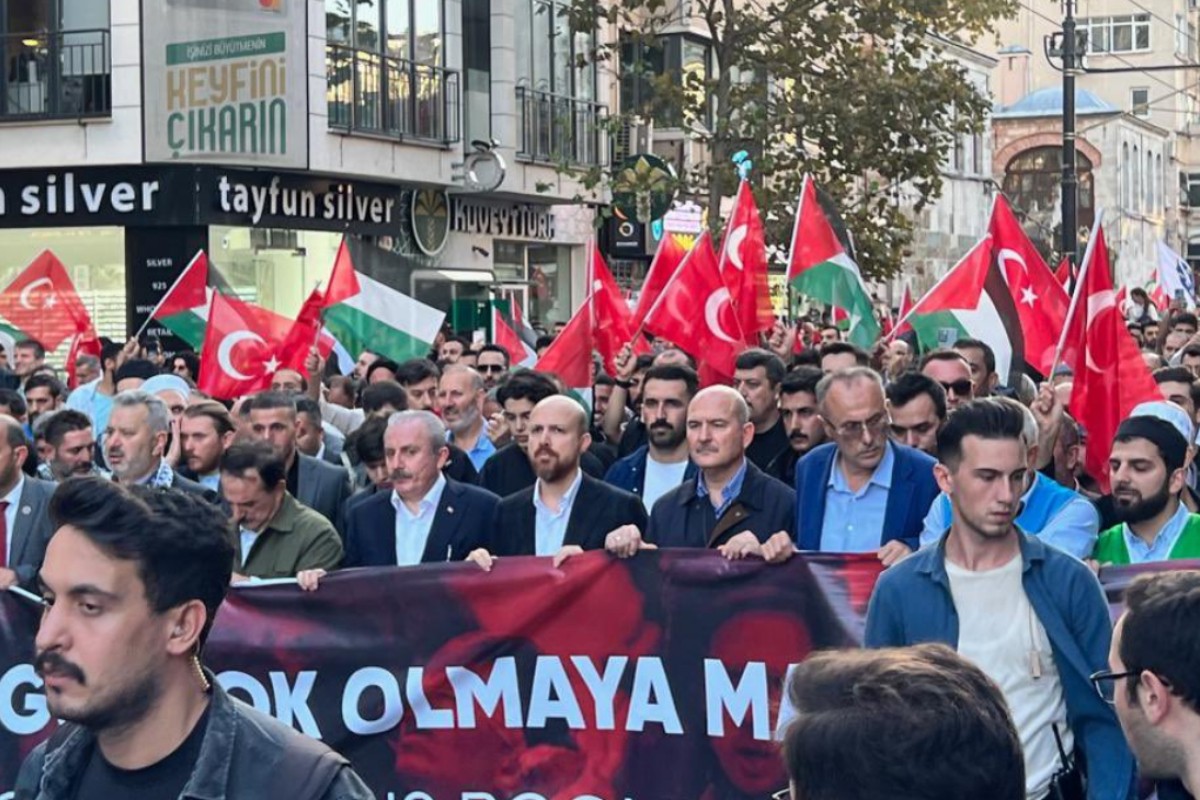 Erdoganov sin na propalestinskom maršu u Istanbulu