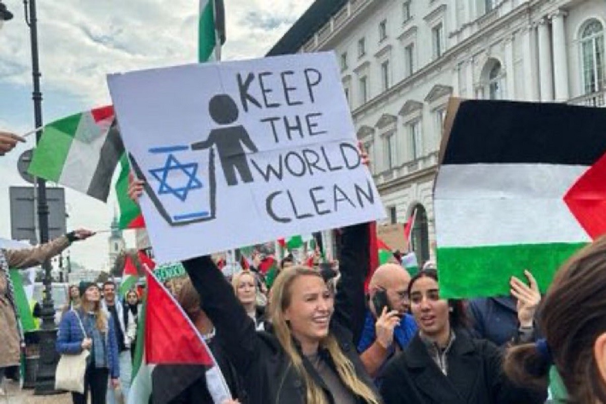 Norvežanka zgrozila Poljake na propalestinskom protestu (FOTO)