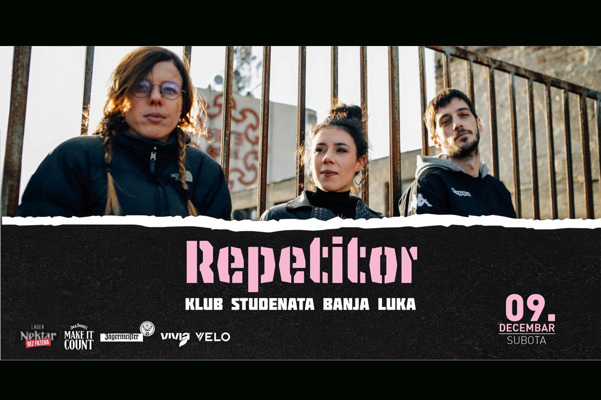 "Repetitor" 8. decembra u Klubu studenata Banjaluka