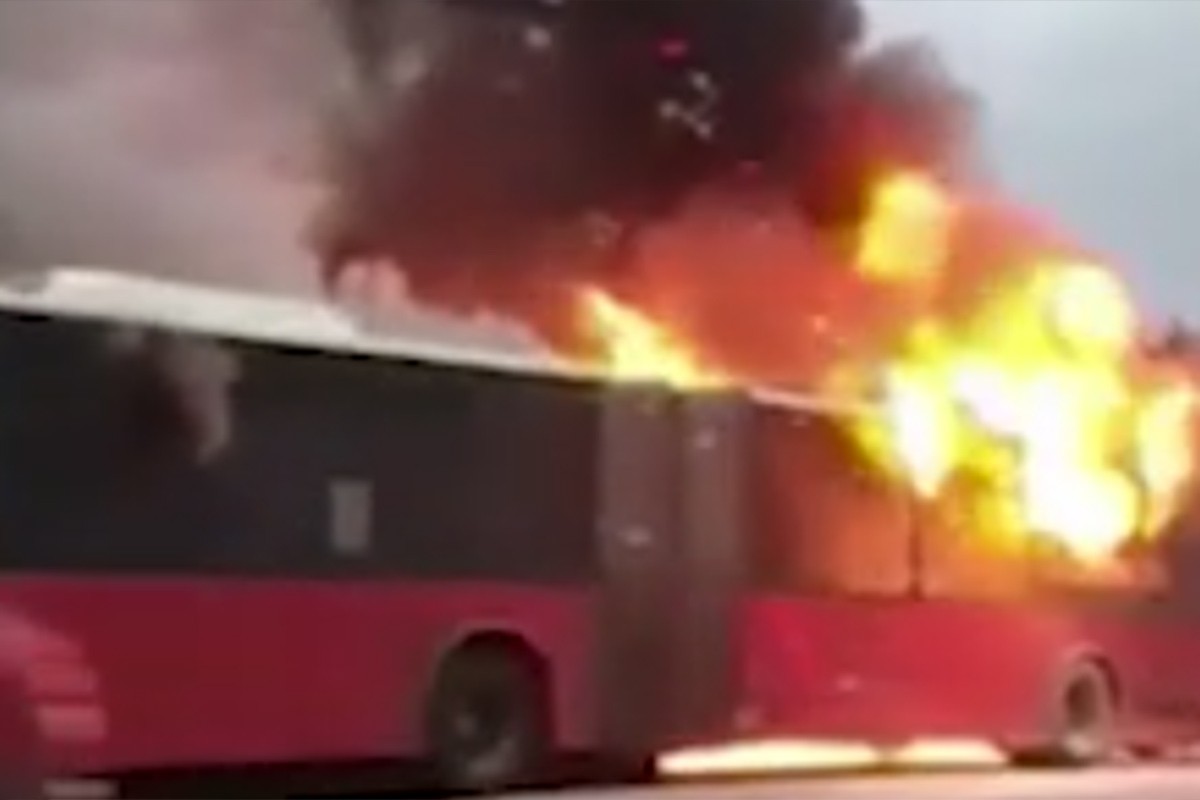 Izgorio autobus gradskog prevoza u Beogradu