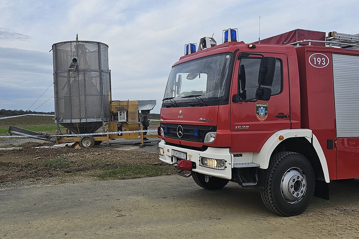 Tragedija u Hrvatskoj: Vatrogasac (25) upao u sušaru za žitarice, preminuo na licu mjesta