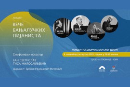 "Veče banjalučkih pijanista" u Banskom dvoru