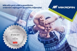 Mikrofin prvi u BiH s prestižnim srebrnim rejtingom za zaštitu ...