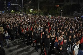 Marš u centru Atine povodom 50 godina od studentskog ustanka