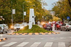 Banjalučki kružni tok "štipaljka" u novom ruhu