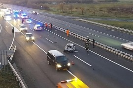 Težak udes na auto-putu u Hrvatskoj, auto smrskan