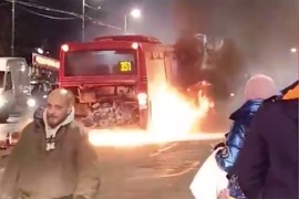 Zapalio se autobus u Beogradu