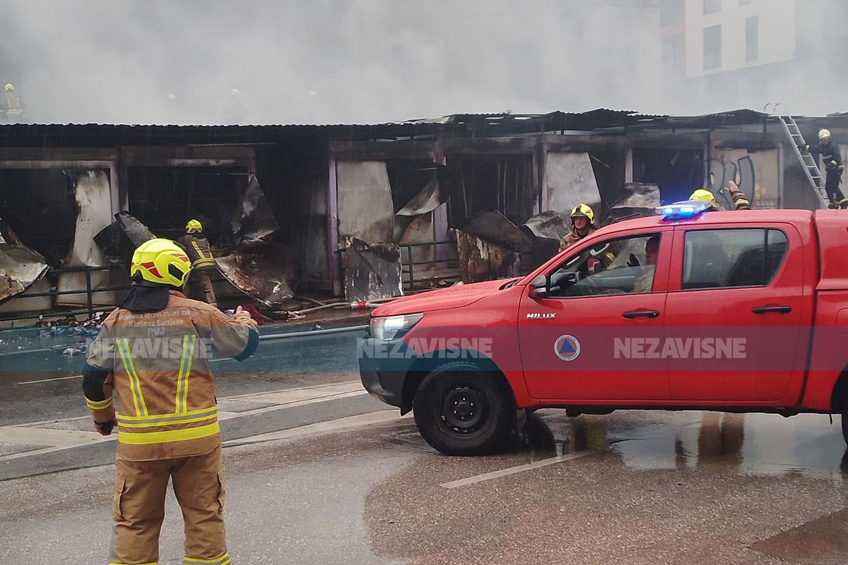 Gradonačelnica Sarajeva obišla pijacu nakon požara: "Ovo je velika tragedija"