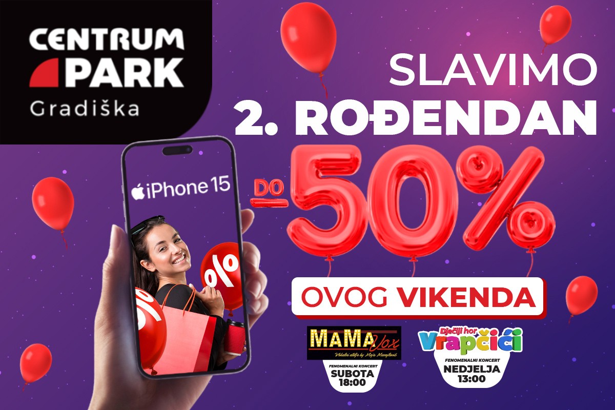 Drugi rođendan Centrum Parka u Gradišci 11. i 12.11.