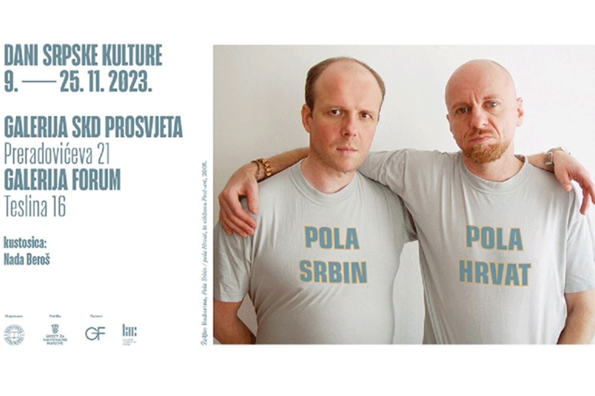 Novosti: Maskirani mladići u Zagrebu uništili plakat "Pola Srbin, pola Hrvat"