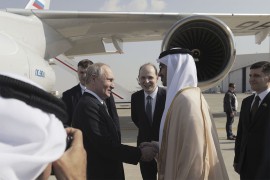Putinov let u Abu Dabi pratila četiri ruska lovca Su-35S