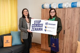 Stop nasilju: Mozzart uputio donaciju Prihvatnom centru u Jajcu