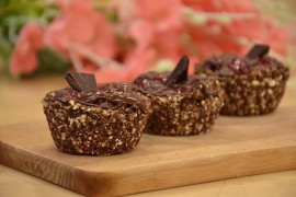 Čoko-malina tart zalogaji