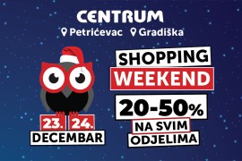 Novogodišnji Shopping Weekend Centruma na Petrićevcu i Centruma u ...