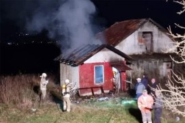Gorjela kuća u Prijedoru