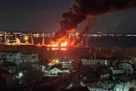 Žestok napad Ukrajine na Krim, pogođen ruski brod (VIDEO)