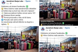 Prevara na Facebooku: Banjalučki aerodrom ne prodaje kofere za evro ...
