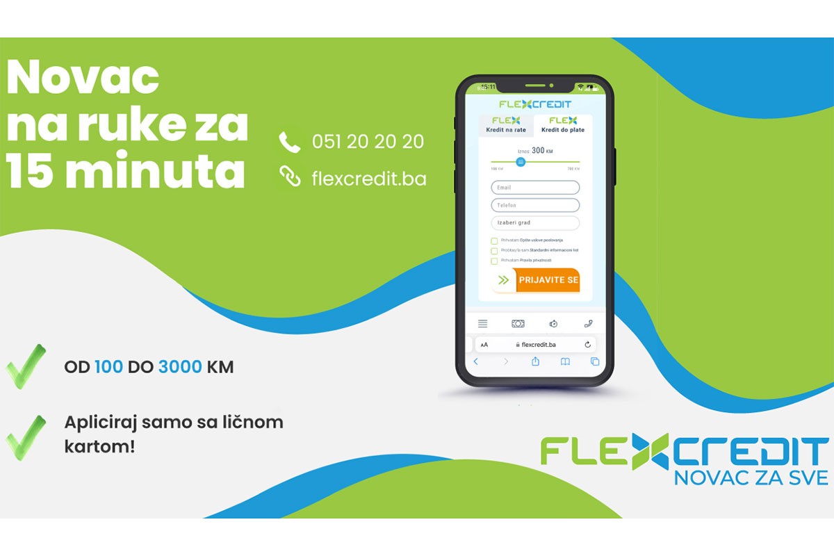 Brza finansijska rješenja kompanije FlexCredit na dohvat ruke, a od sada i uz 0% kamate
