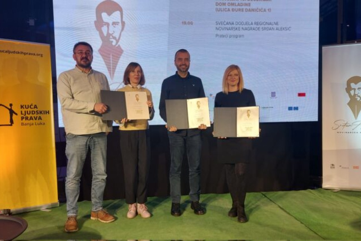 U Banjaluci dodijeljene regionalne nagrade "Srđan Aleksić"