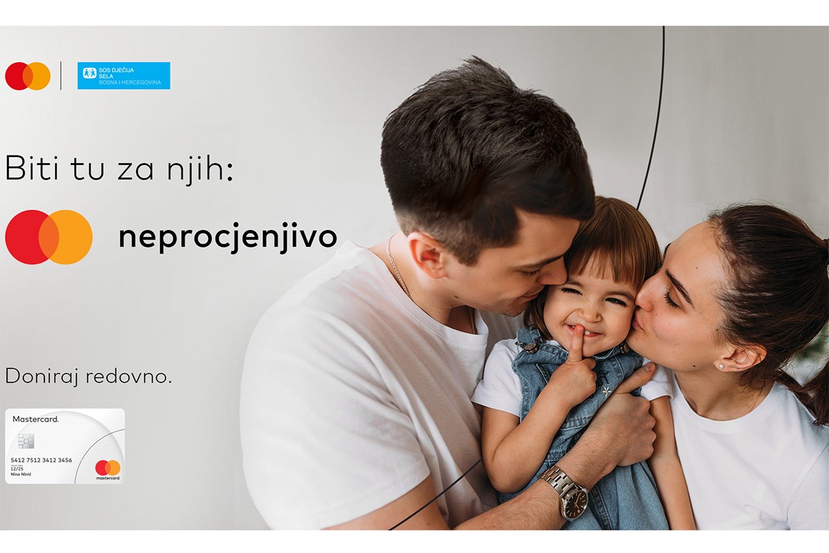 Biti tu za njih: Mastercard i ove godine podržava onlajn donacije za SOS Dječija sela u BiH