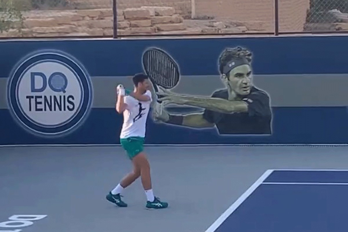 Đoković trenirao "ispred Federera i Nadala" (VIDEO)