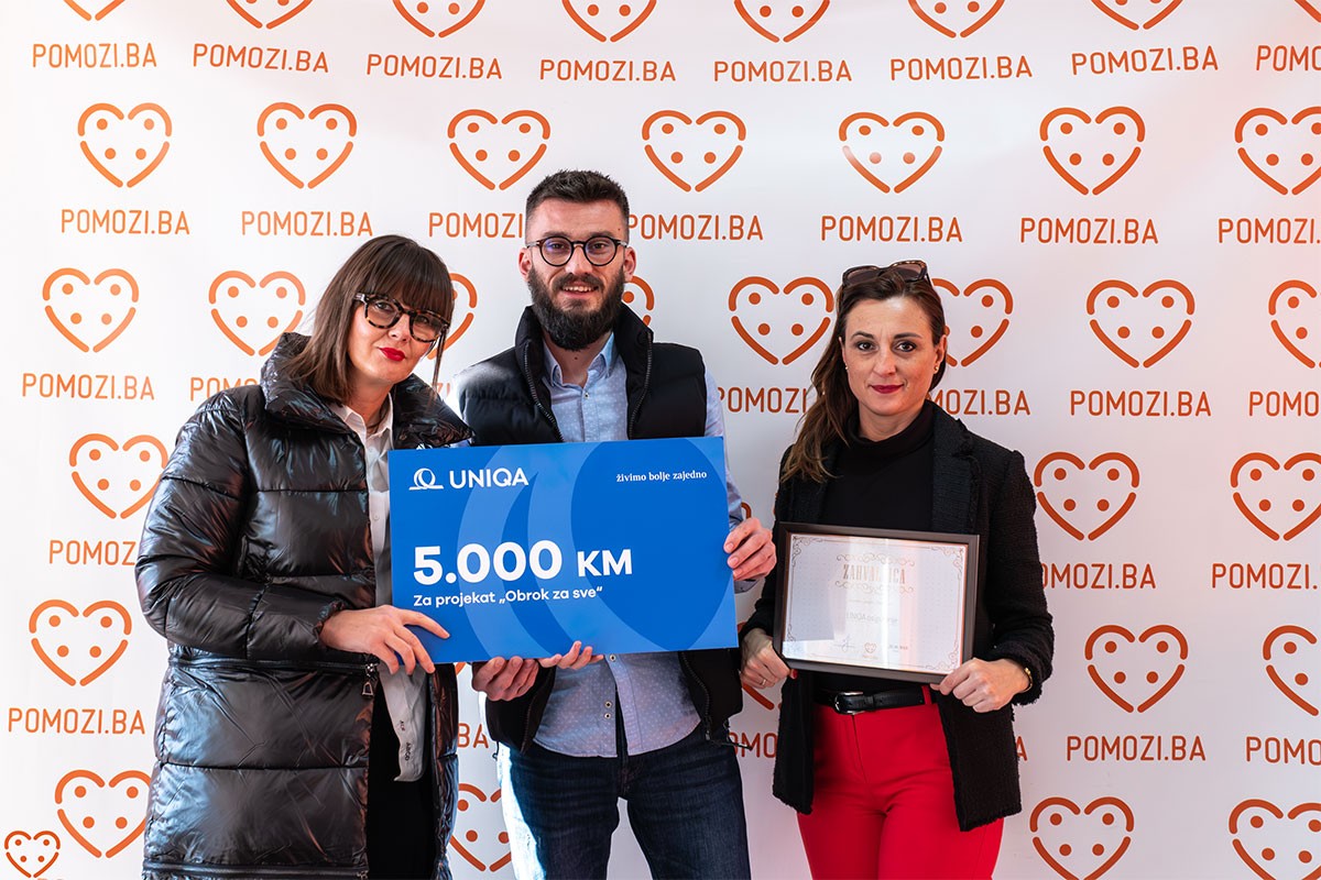 UNIQA Osiguranje podržalo rad Udruženja Pomozi.ba