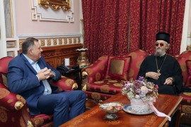 Dodik: Važna podrška Crkve institucijama Srpske