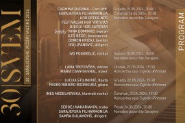 Festival "Sarajevske večeri muzike" programom za pamćenje obilježava ...