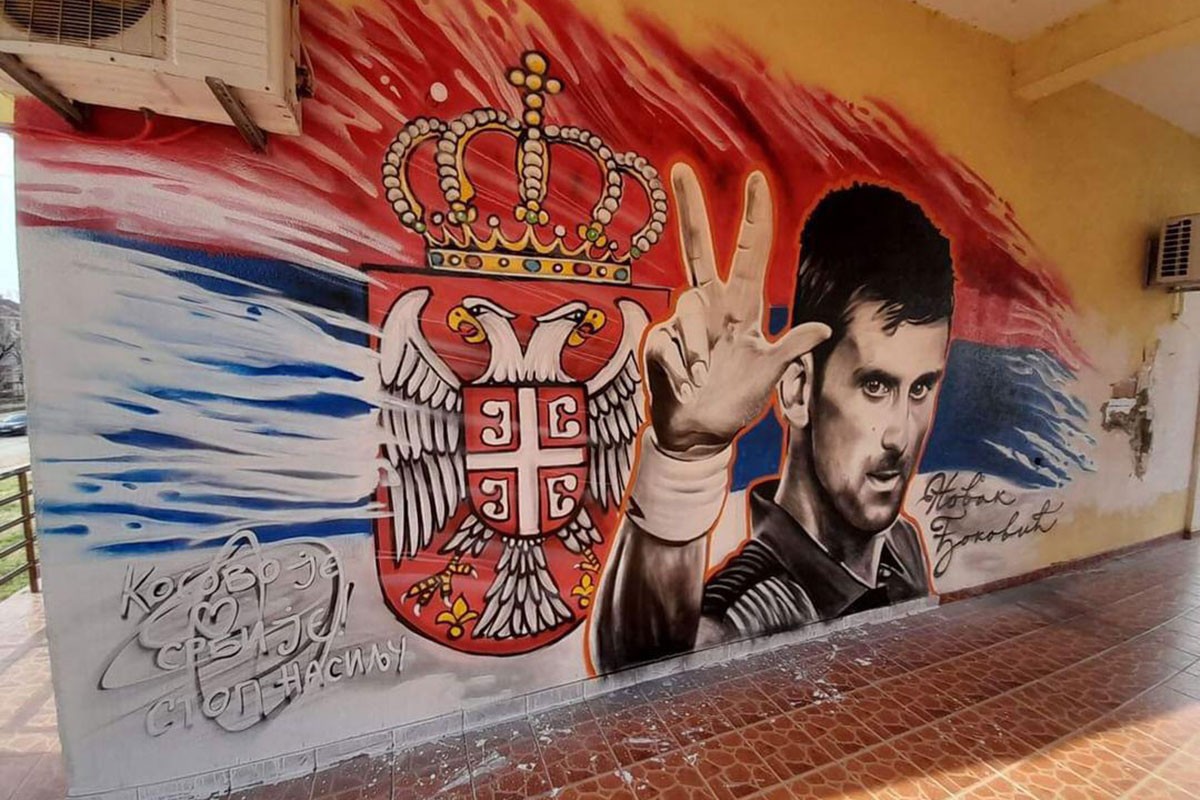 Trebinje krasi mural Novaka Đokovića