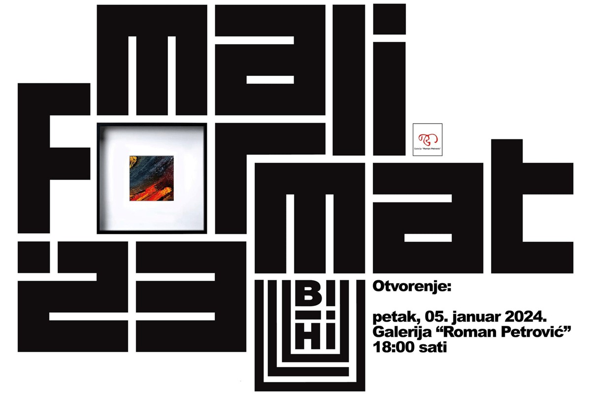 Tradicionalna izložba "Mali format" ULU BiH u galeriji "Roman Petrović"