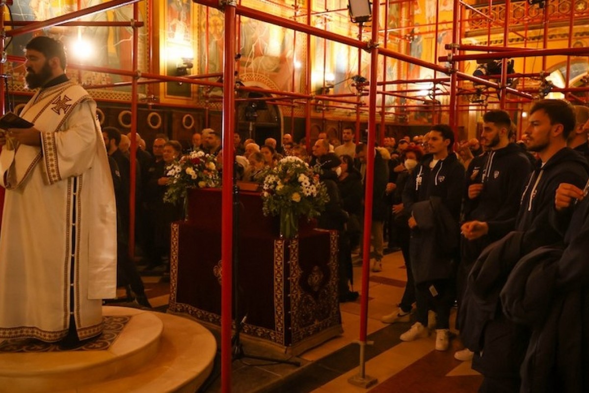 Episkop Kiril služio u Zagrebu: Prisustvovali i vaterpolisti Srbije