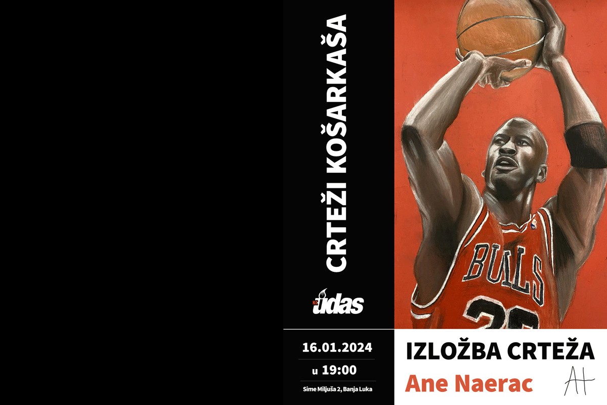 Samostalna izložba crteža Ane Naerac u Kulturnom centru UDAS