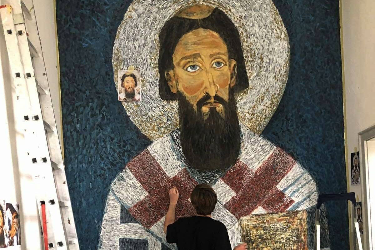 Gimnazijalke oslikale mural Svetog Save