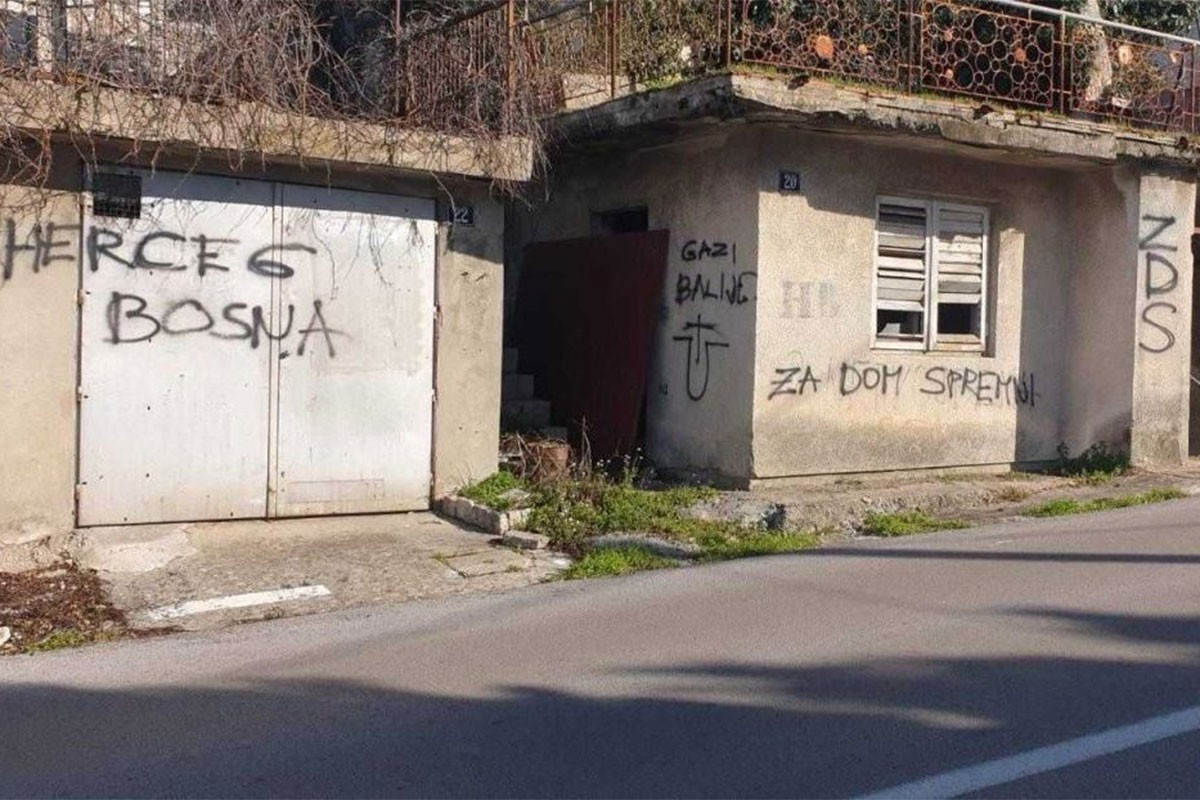 Ustaški grafiti osvanuli u Neumu