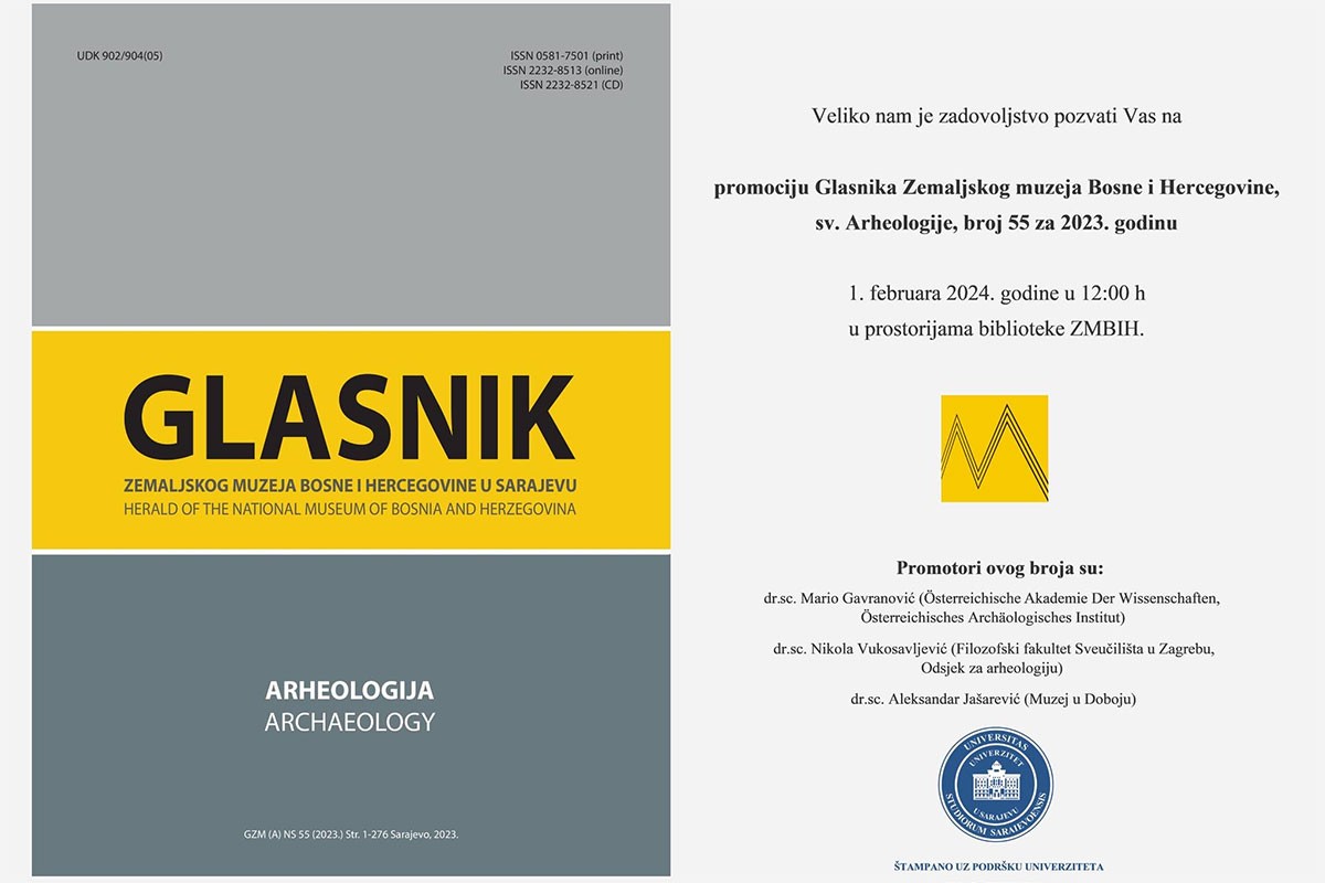 Promocija novog izdanja najstarijeg naučnog časopisa u BiH 1. februara