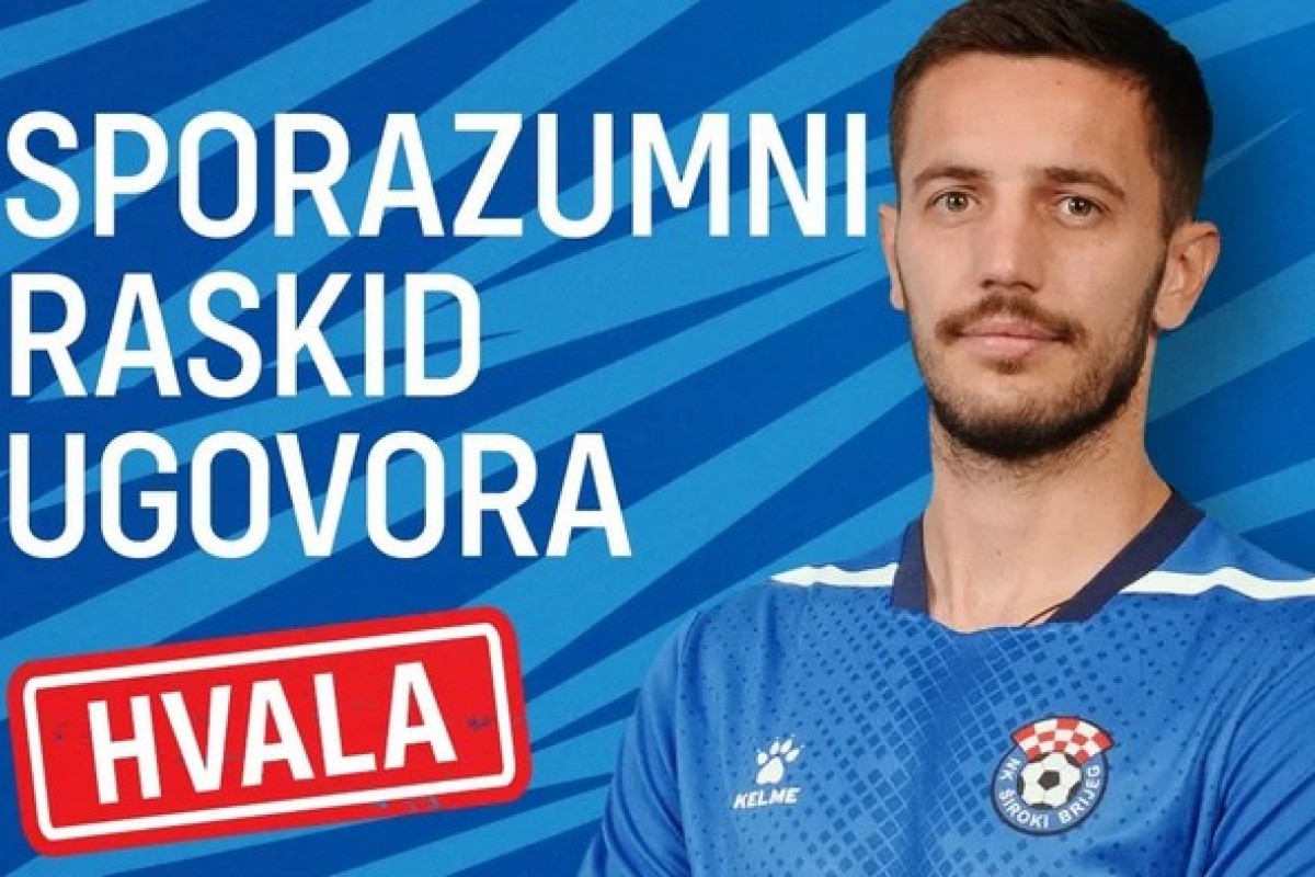Mate Šuto i Široki Brijeg okončali saradnju