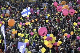Finska u štrajku: Oko 290.000 radnika na ulici