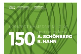 Koncert kamerne muzike povodom 150. godišnjice rođenja Šenberga i ...