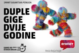 Jedinstvena Eronet ponuda ograničenog trajanja: Duple gige dvije godine